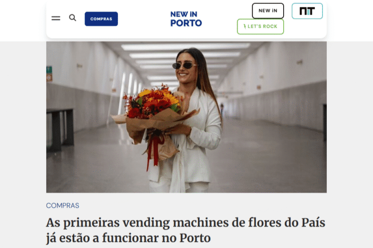 Pierwsze w Portugalii automaty z kwiatami już działają w Porto