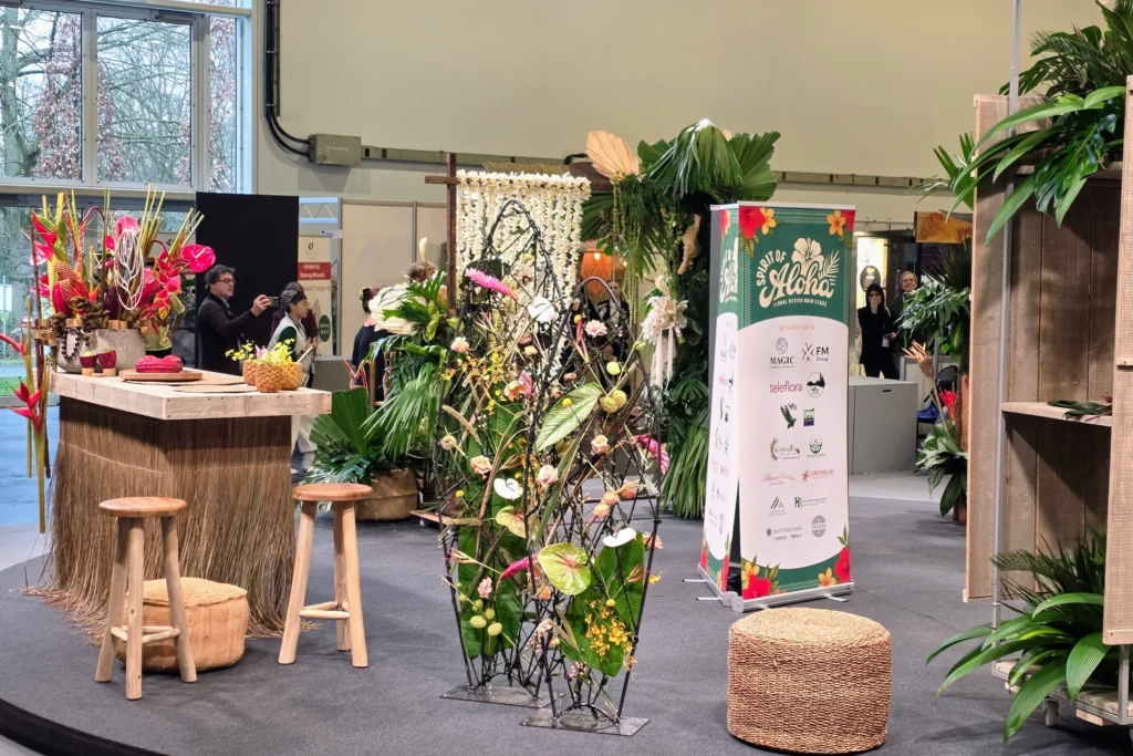 BouquetMat supporting the Spirit of Aloha floral show at IPM ESSEN 2026