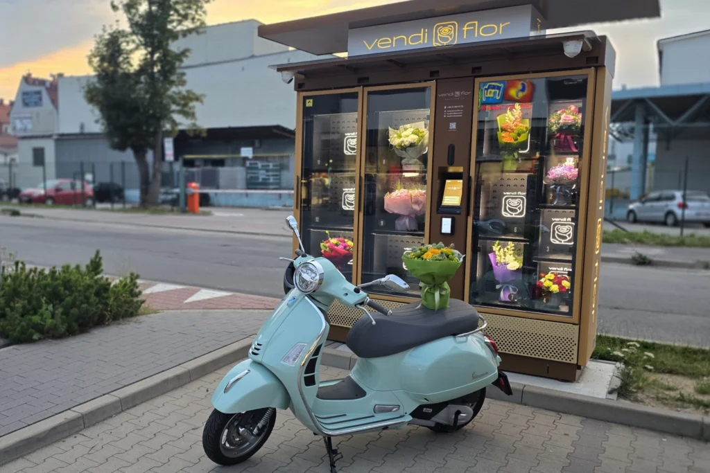 Kwiatomat Vendiflor jako wygodny punkt sprzedaży kwiatów 24/7Kwiatomat Vendiflor jako wygodny punkt sprzedaży kwiatów 24/7